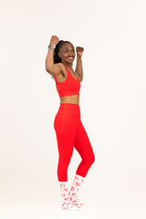 Red The Emperor Sports Bra