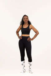 Black Strappy Sports Bra