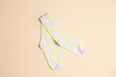 AH Monogrammed Socks Neon Yellow