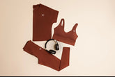Copper Brown Sports Bra