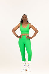 Green Emperor High Waist Legging