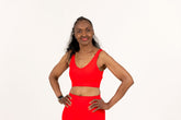 Red The Emperor Sports Bra