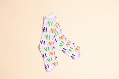 AH Monogrammed Socks Multicolor